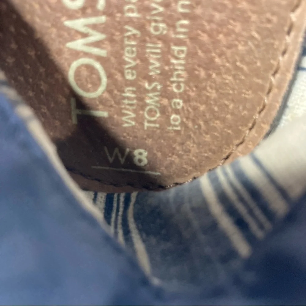 Toms color block slip on shoes‎ size 8